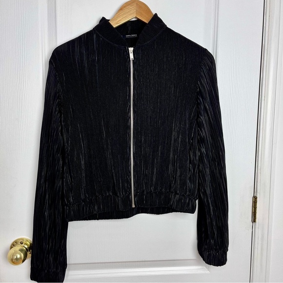 Zara Organza Bomber Jacket #53 - Picture 1 of 3